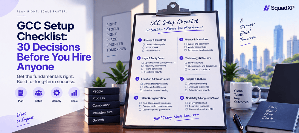 GCC Setup Checklist: 30 Decisions Before You Hire Anyone